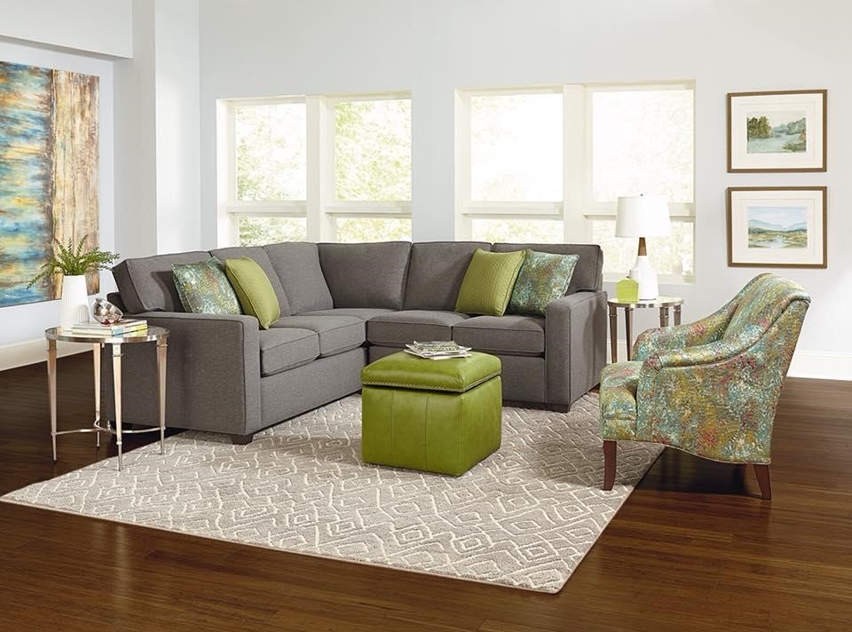 How to add a pop of color to your living room, living room with green accents